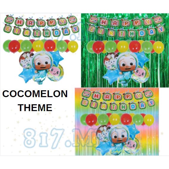Cocomelon Theme Birthday Party Decorations