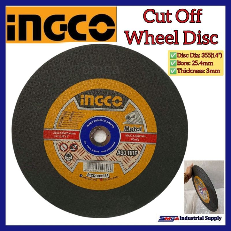 INGCO Cut Off Wheel Cutting Disc For Metal 14