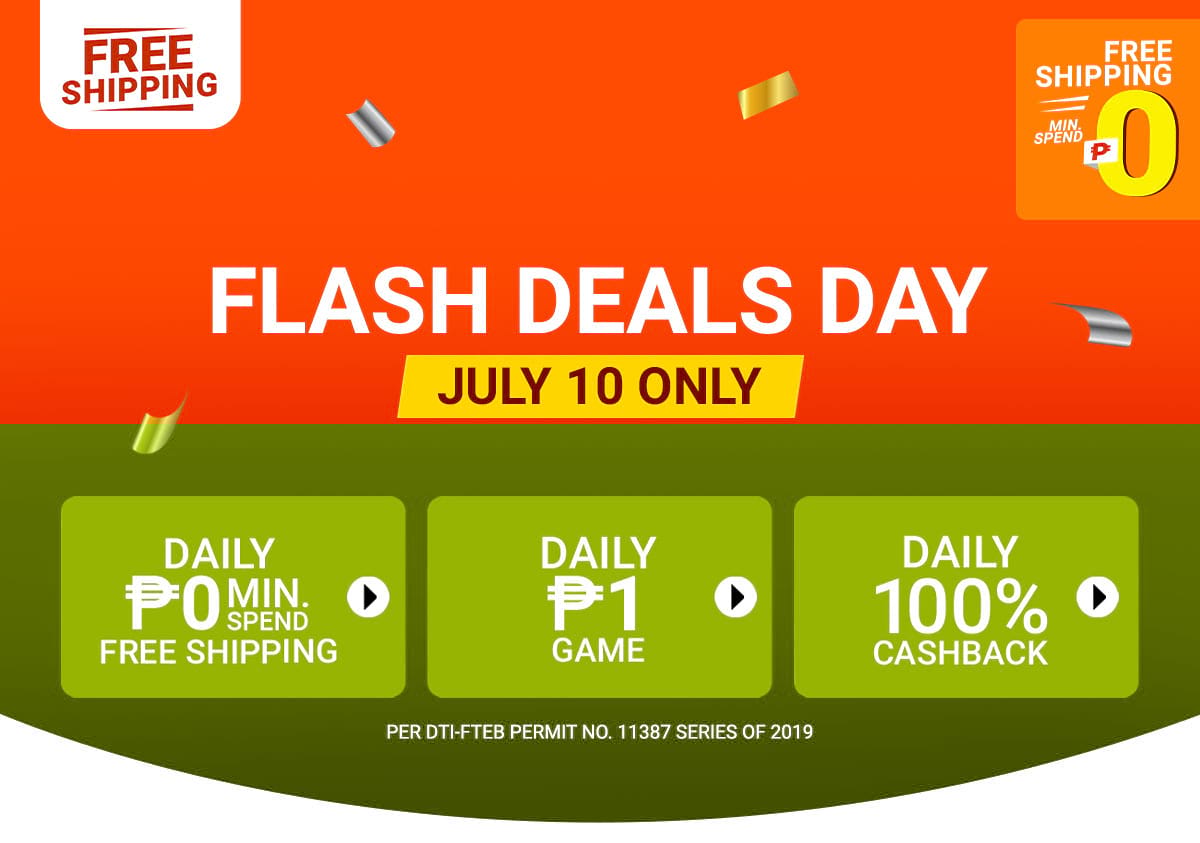 Flash Deals Day | Shopee PH Free Shipping Festival