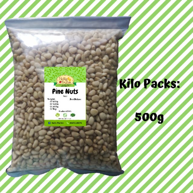 Nutty Fruitee Pinenuts 500g 250g Shopee Philippines