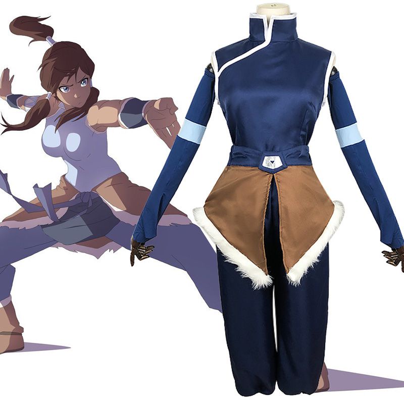 Avatar:The Legend of Korra Season 4 Cosplay Costume Halloween Outfits Suit Set!Q