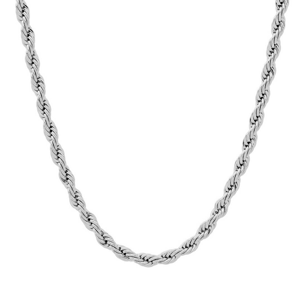 Rope Chain, Silver necklace for men, silver necklace 925, Non tarnish