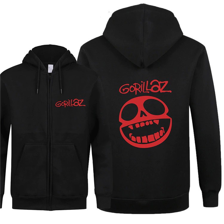 gorillaz zip up hoodie