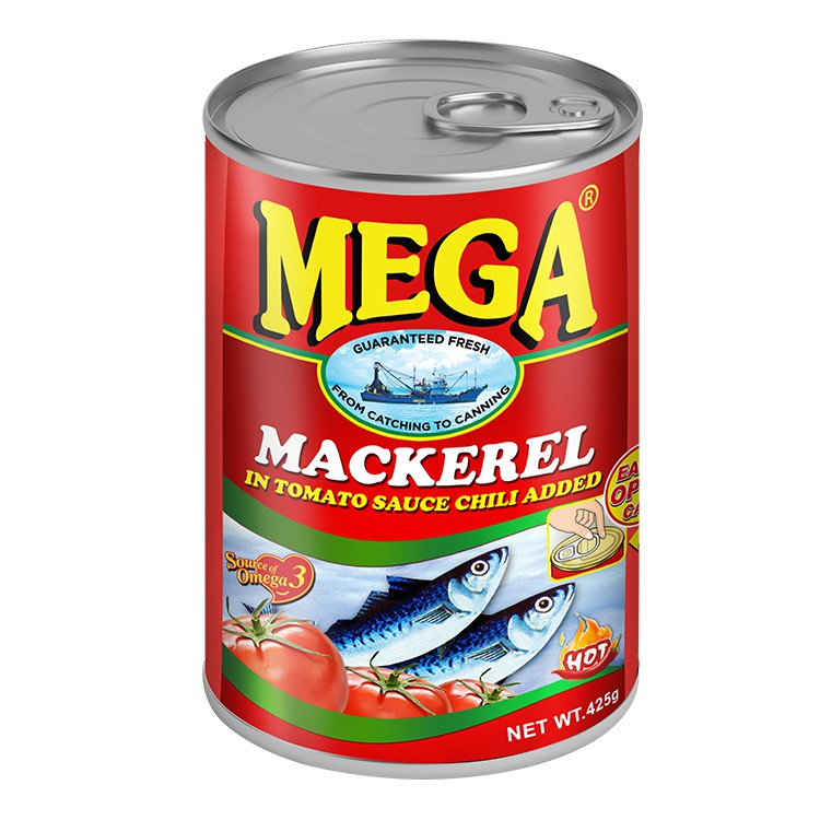 Mega Mackerel in Tomato Sauce with Chili 425g | Shopee Philippines