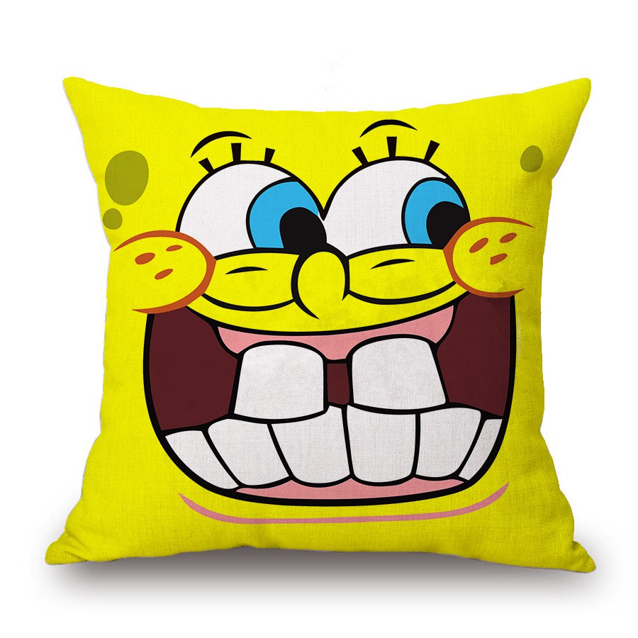 Pillow Case 45 45 Home Decor Cushion Cover Spongebob Pattern Throw