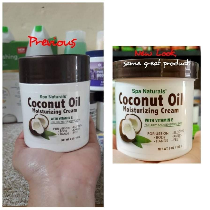 Spa Naturals Coconut Oil Moisturizing Cream with Vitamin E, 6 oz(170g) Shopee Philippines