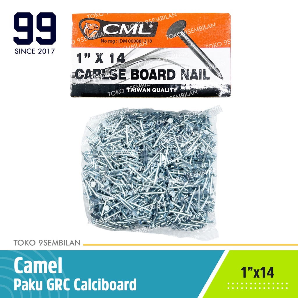 Camel GRC Gypsum Nails 1 "x14 1 Kg / Box Calci Board Gypsum Carpet