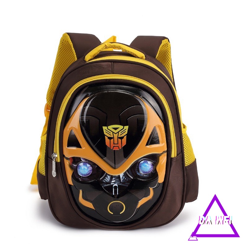 Transformers Bumblebee Kid School Bag Children Bag 3D Cartoon Backpack ...