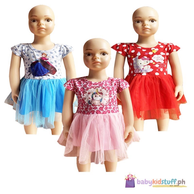 Kids Dress Tutu Character Dress for Baby Kids (1-8 Yrs) | Shopee ...