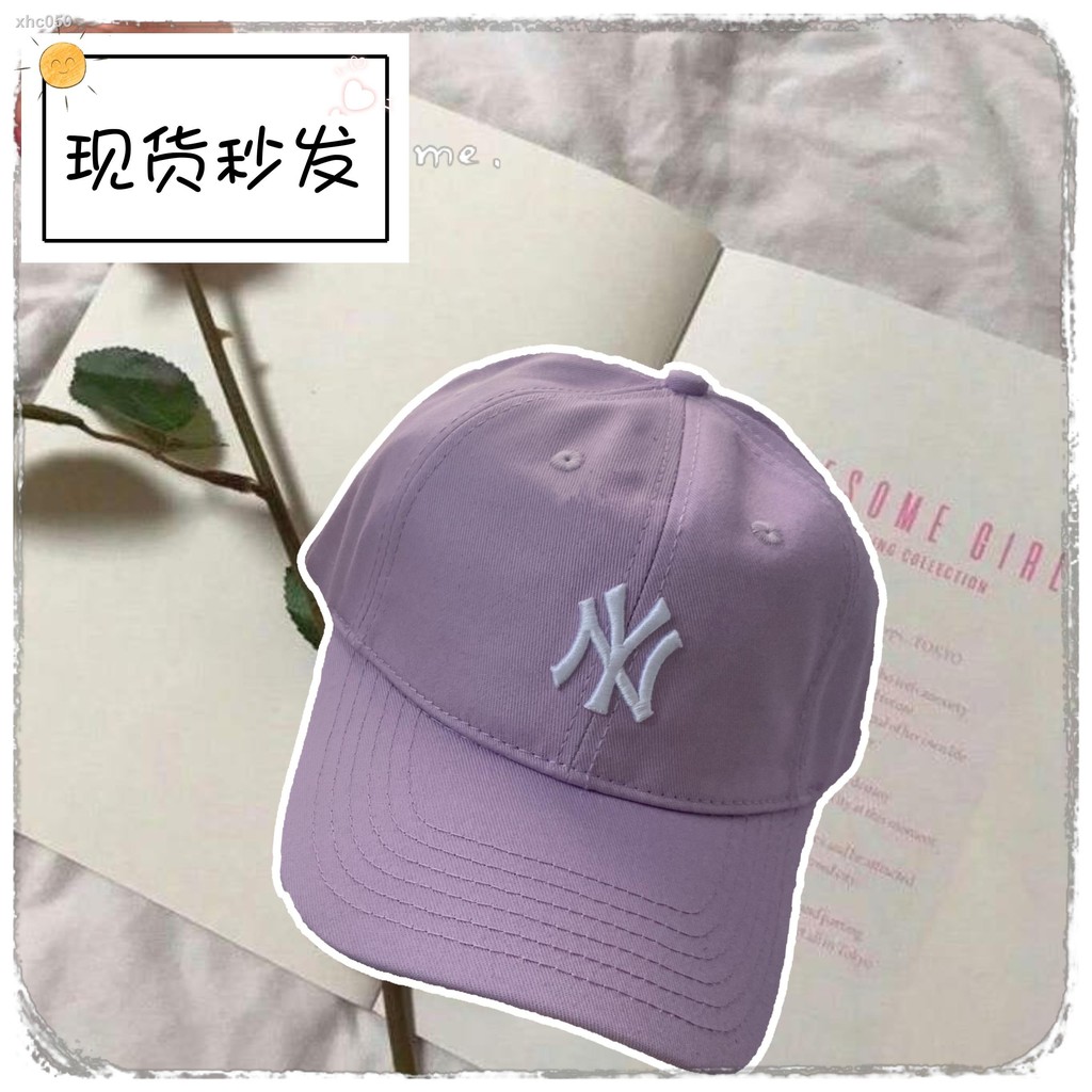 purple ny hat