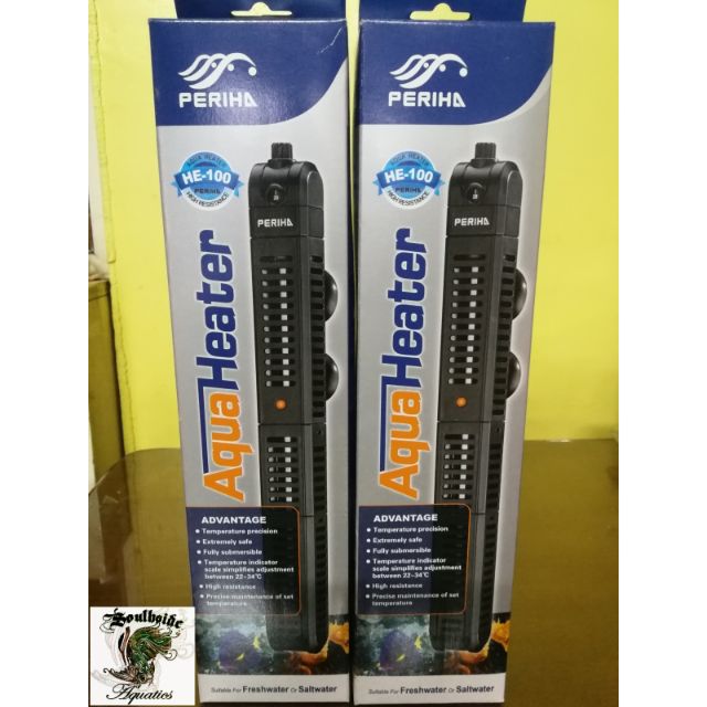 Periha HE 100 (100Watt) Aquarium Heater with Guard Shopee Philippines