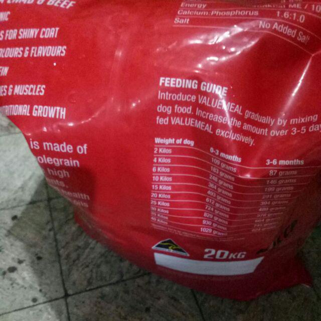 Vitality Valuemeal Puppy Dog Food 20kg (Original Packaging ...
