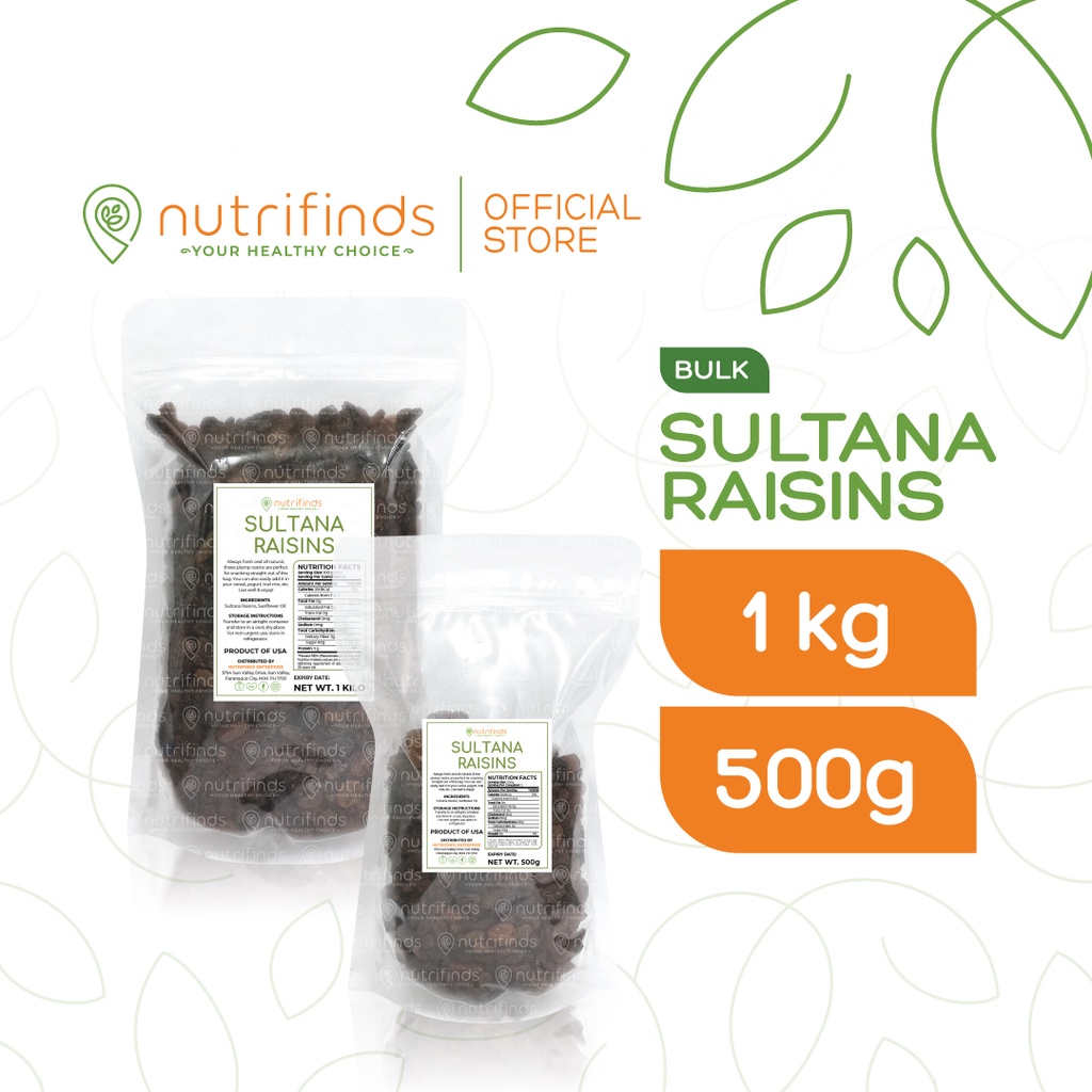 Nutrifinds® Sultana Raisins BULK Shopee Philippines
