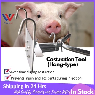 COD  Hang-type Piglet Ca.s.t.ration holder (hang type) Stainless Steel Tool Kapon stainless steel