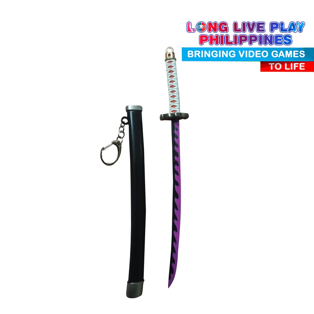 Rengoku S Nichirin Blade Mini Replica Demon Slayer Sword Keychain Mini Desktop Ornament Shopee Philippines