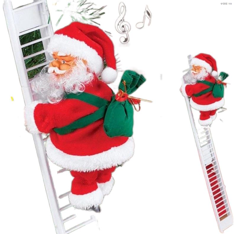 ❆Electric Santa Claus Musical Climbing Santa Claus Moving Figure Christmas  Decor Enjoyable Present | Shopee Philippines