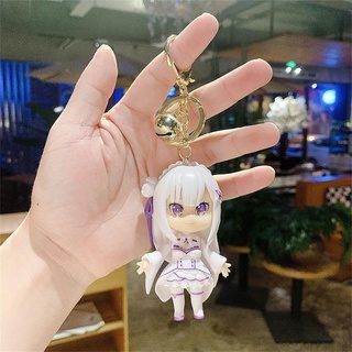 TWINKLE1 Life in a Different World from Zero PVC Action Bag Decor Collection Model Keys Holder Japanese Anime Anime Figure Rem Ram Keyrings #6
