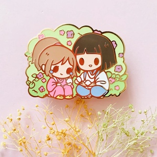 Haku and Chihiro enamel Pin Cartoon Ghibli Anime Movie brooch badge #4