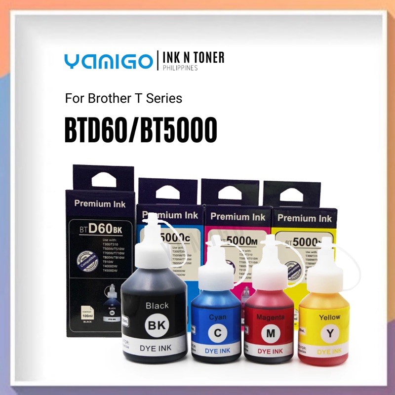 Premium refill ink BTD60 BTD60bk BT5000 CMY BT6000 for ...