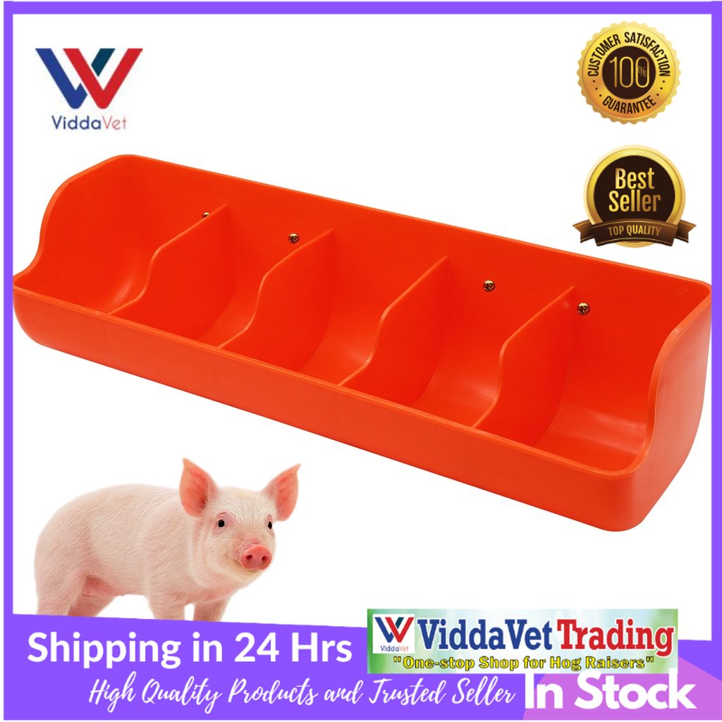 Plastic Piglet Trough Automatic Feeding Five Grids Pig Sow Feeder Delivery Bed Feeder #2