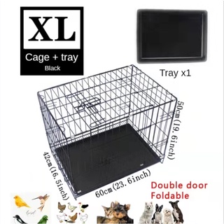 (COD) XL, pet cage, black pet cage foldable, dog/cat/chicken/rabbit cage/all kinds of pets/cage