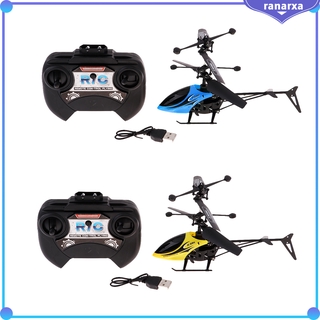 RC Helicopter Remote Control 2 Channel With LED Outdoor Toy Airplane