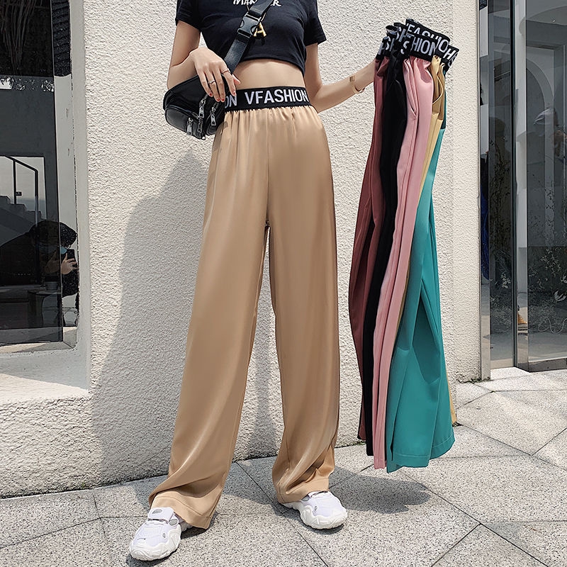 thin wide leg trousers