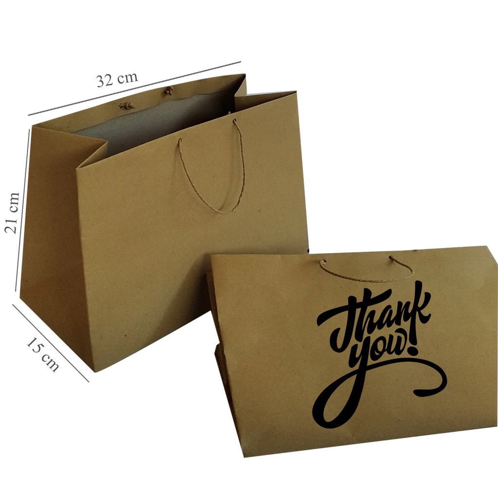 Paperbag Size 32 X 15 X 21 Pxlxt Paperbag Craft Brown Custom Design Shopee Philippines