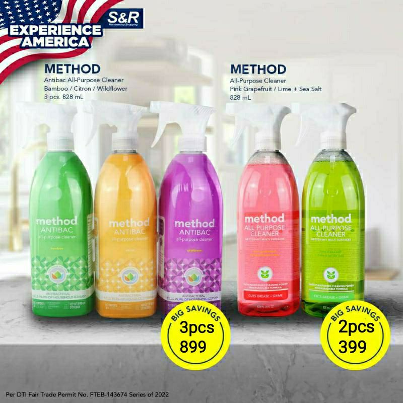 S&R Method All Purpose Cleaner 828ml Shopee Philippines