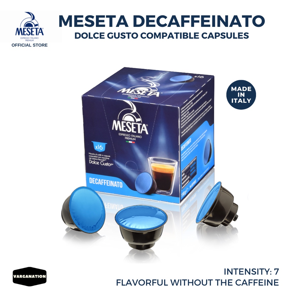 Dolce Gusto Capsule Meseta Coffee Decaf Compatible Pods Decaffeinated