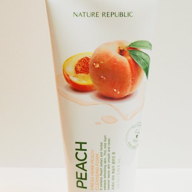 peach cleansing foam nature republic