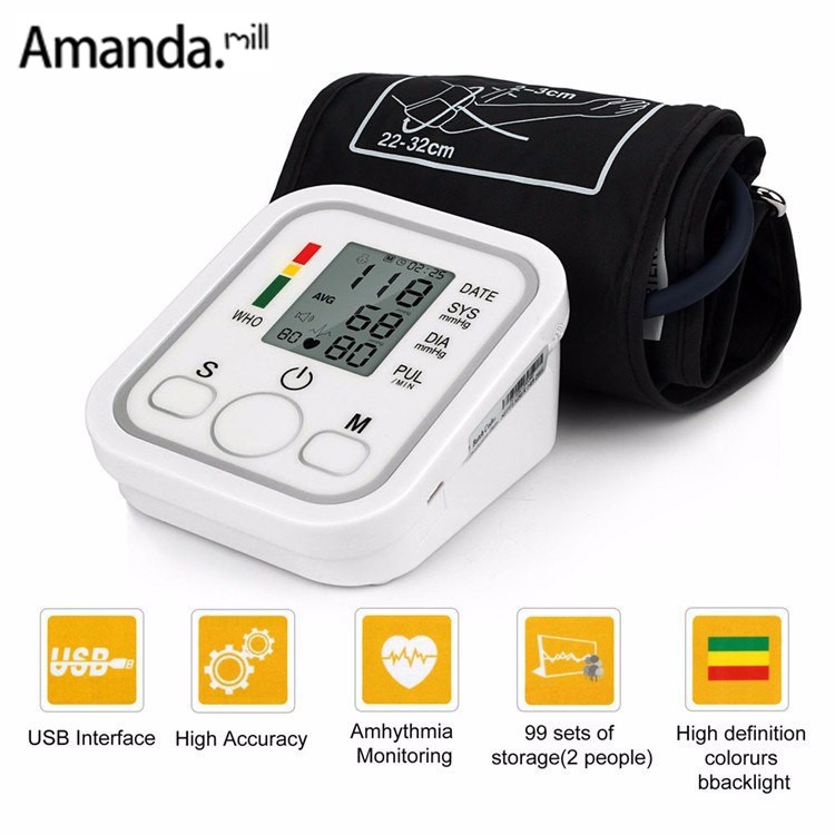 Electronic Digital Automatic Arm Blood Pressure Monitor Shopee Philippines