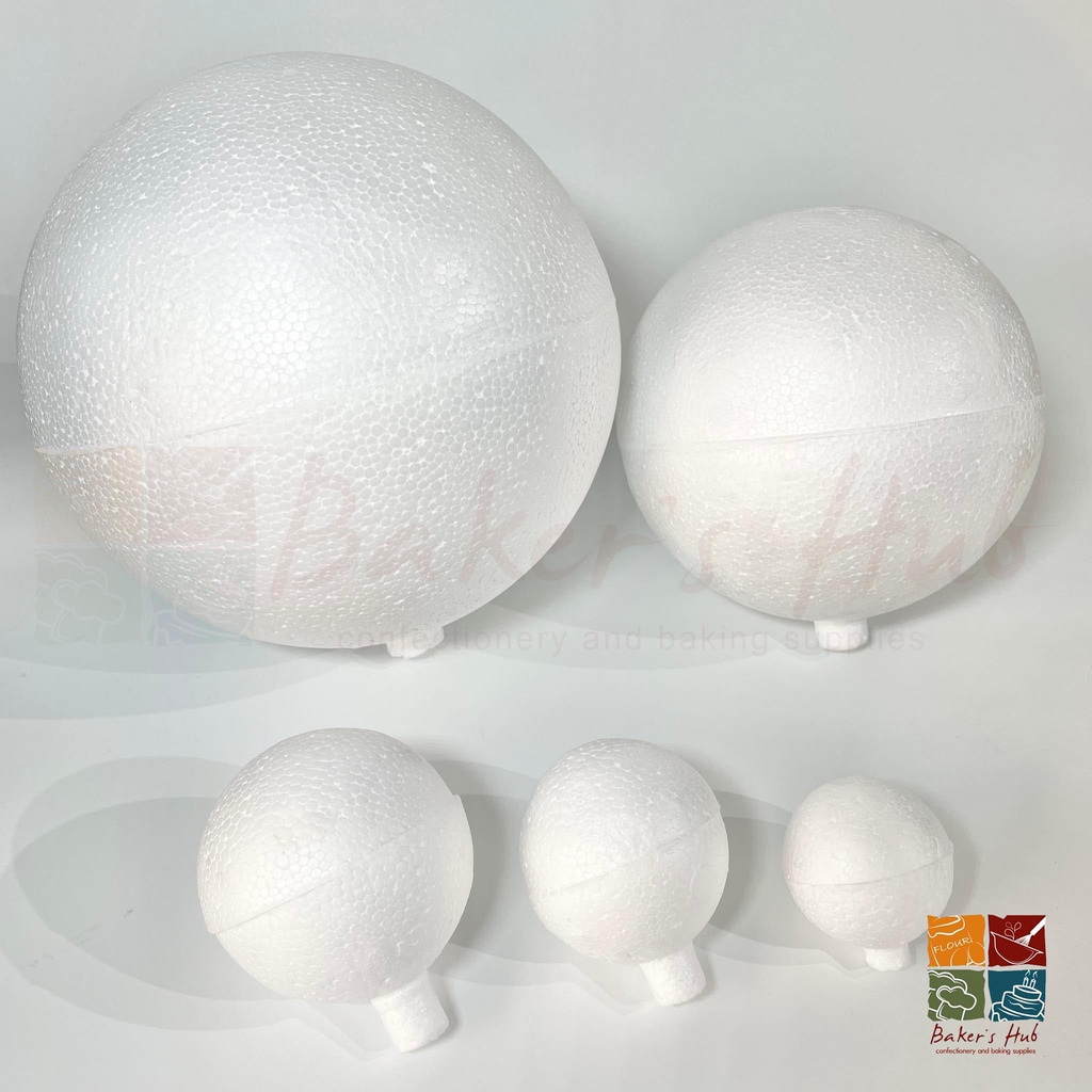 Styrofoam Round Balls Sphere Cake Dummy 2" to 8" Diameter Shopee