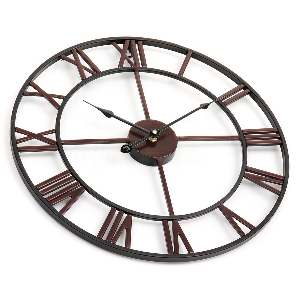 Nordic style Modern minimalist wall clock iron creative clock quartz