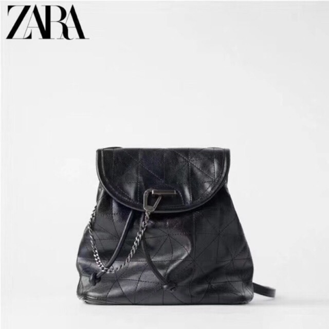 ZARA Trendy Soft Backpack with Flap 