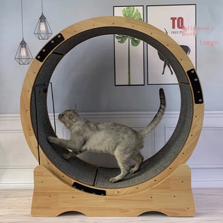 ஐ◆△Cat treadmill parkour circle roller running wheel toy self-healing pet exercise to lose weight