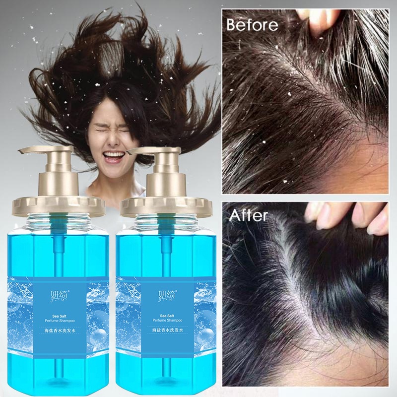 500ml Sea Salt Shampoo Anti Dandruff Shampoo Psoriasis Shampoo For Scalp Itching Hair Treatment