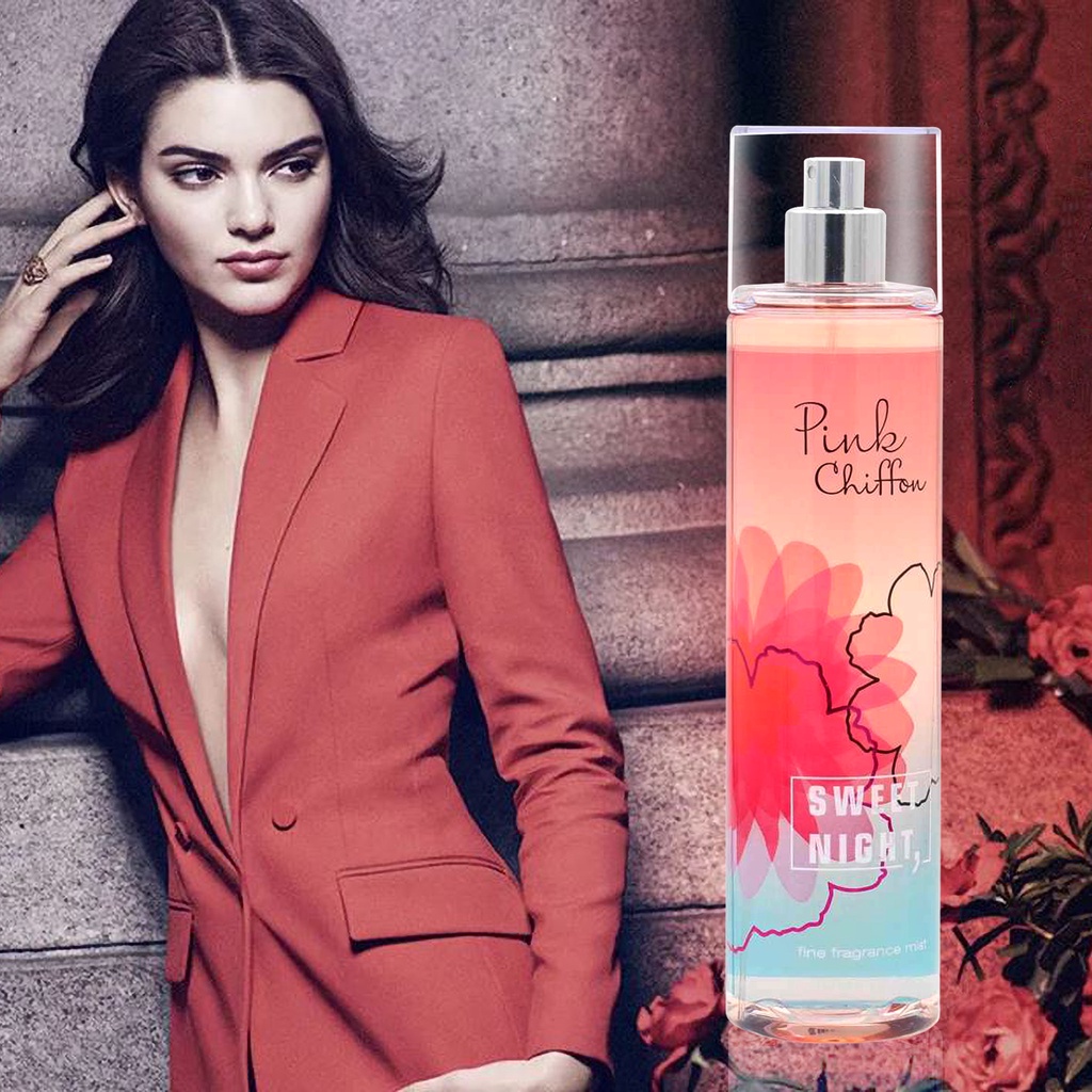 Sweet Night Body Mist PINK CHIFFON Fragrance Perfume 236ML | Shopee ...