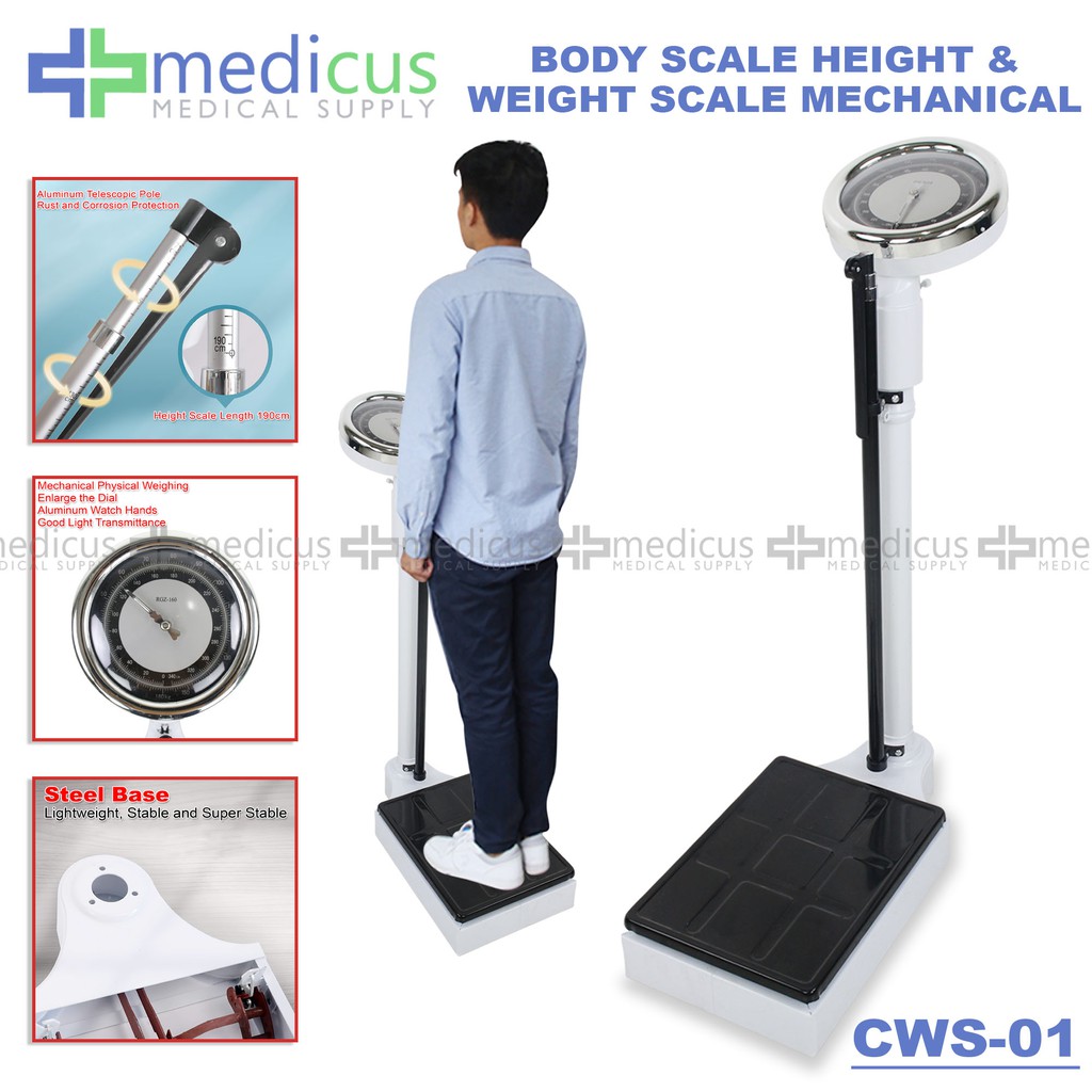 Medicus Clinic Hospital Physician Doctor Scale 2in1 Weighing Weight Height  Measurement Health Scale | Shopee Philippines