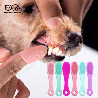 Dog Toothbrush Mouth Cleaning Care Pet Supplies Dog Cat Finger Toothbrush Pet Soft Finger Nose Blackhead Cleaning Brush Silicone Dog Wool Brush