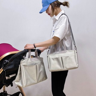 Hot Models Spot Hand-Held Diaper Bag Multi-Function Large-Volume Bottle mu ying bao Trolley out Pannier Bag One-Shoulder Female Messenger Travel Bag