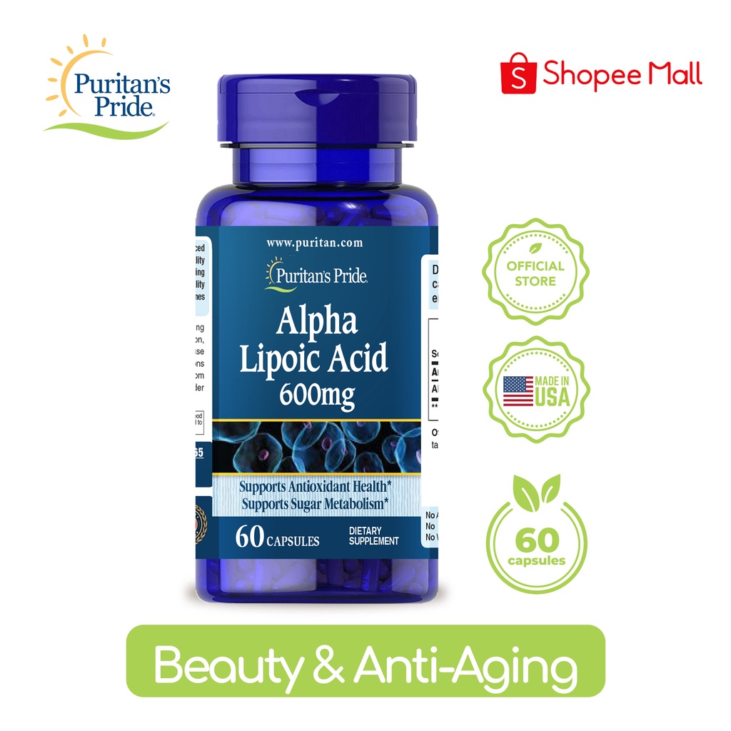 Puritan S Pride Alpha Lipoic Acid Ala Mg Capsules Shopee