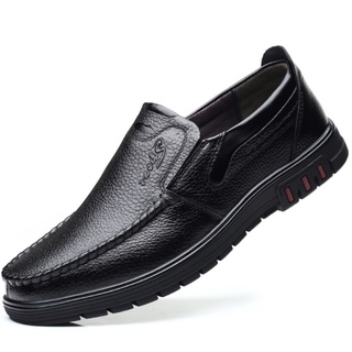 JYs. Men's Pure Soft Leather Formal & Casual Shoes Lazy Loafers #M862 (Standard Size)