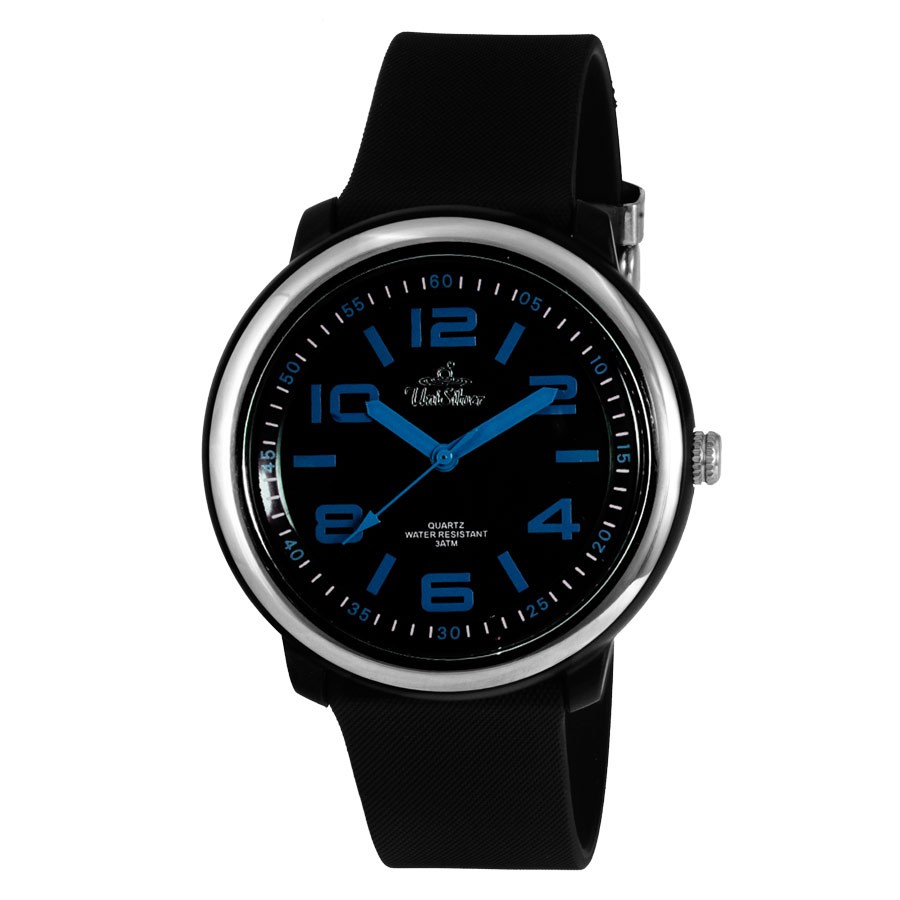 UniSilver TIME Cooledge UniSex Black Analog Rubber Watch  