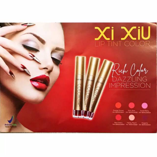 Lip Tint Color Xi Xiu / Lip Tint Xi Xiu / Lip Tint Xixiu Shopee