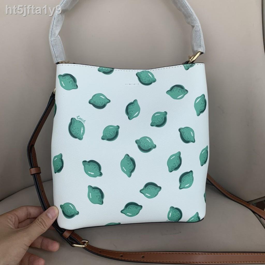 ❄COACH 1625 new ladies lemon bucket bag handbag shoulder diagonal side  backpack female | Shopee Philippines