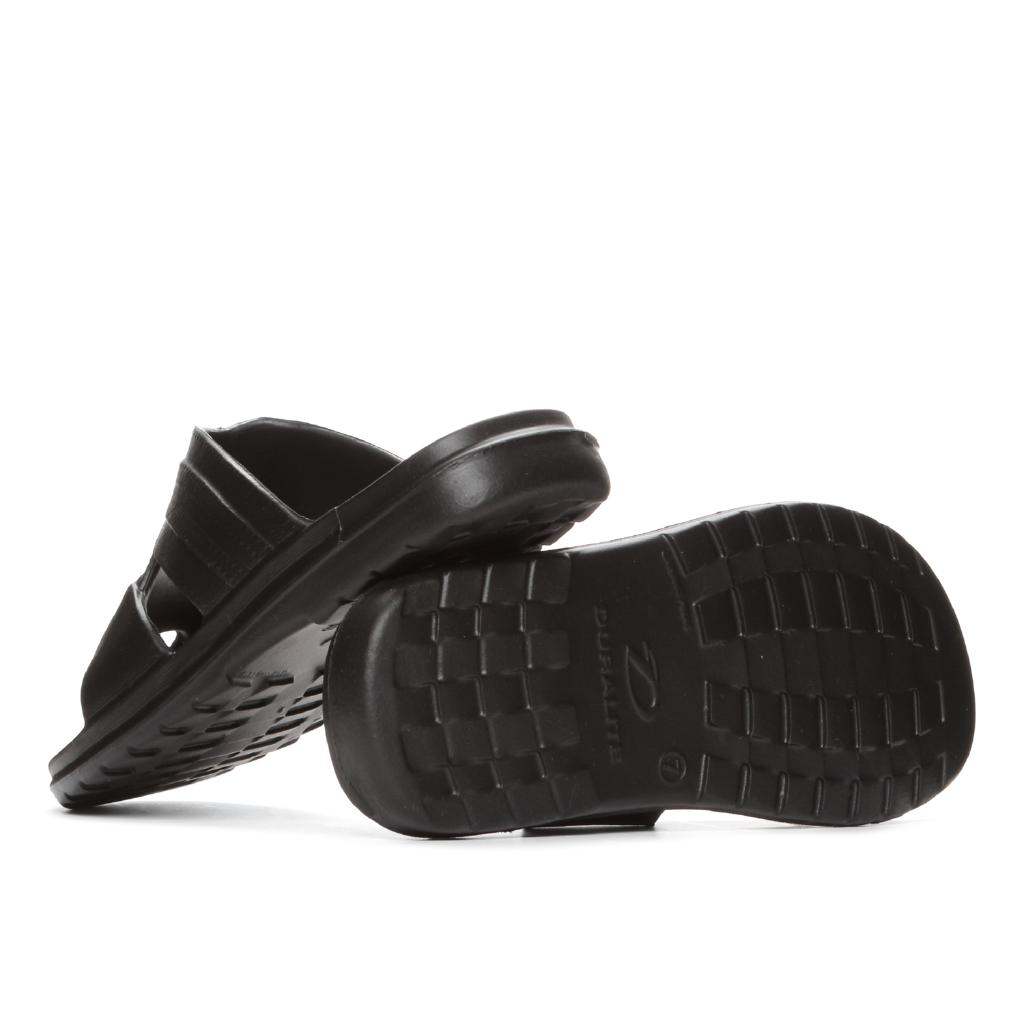 Duralite Mens One F Toe Loop Sandals in Black Shopee