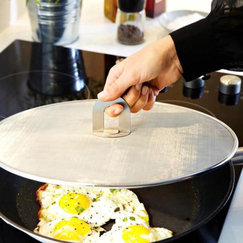 Hot From Hot Oil Stainless steel Universal Practical Kitchen 25/29/33cm