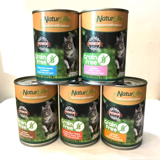 NATURLIFE Cat Canned Food Grain Free 400g  Shopee Philippines