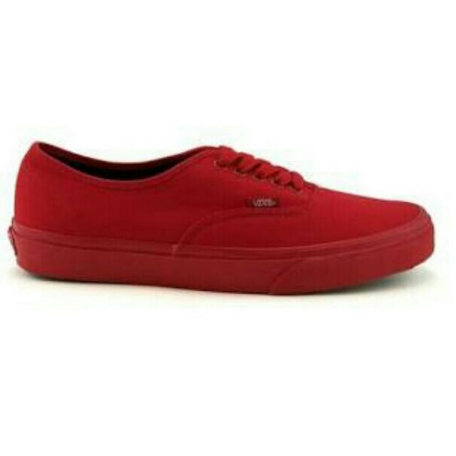 vans red monochrome